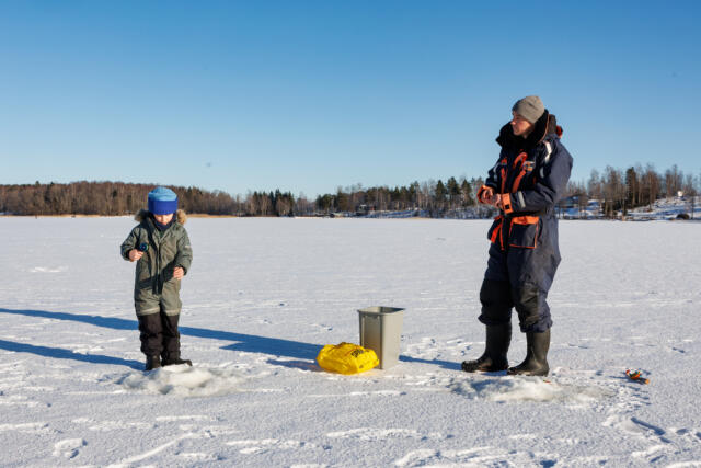 När isen bär blir det pimpeltävling – ”Vissa av dem tar det mer på allvar än andra”