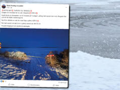 Vak i isväg till Simskäla