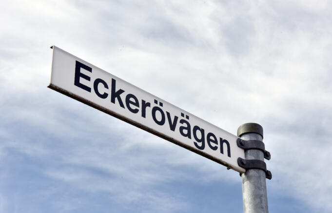 Trafikreglering på Eckerövägen