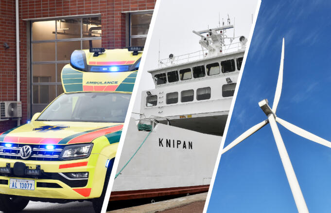 ÅHS, trafiken och vindkraften får mer pengar