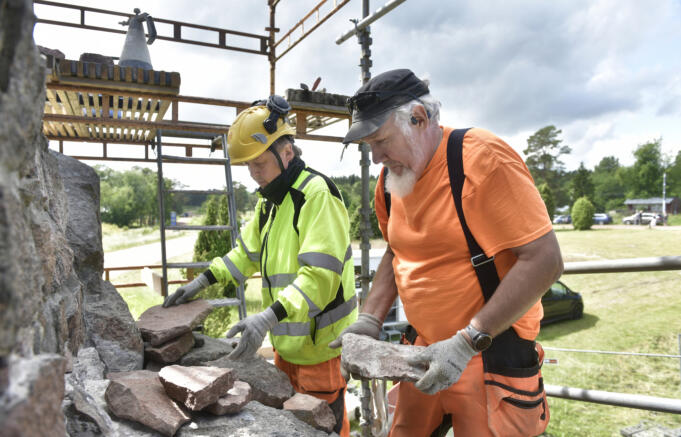 Ruinerna konserveras i Bomarsund