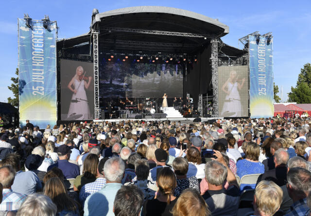 25 juli-konserten begränsar trafiken på lördag