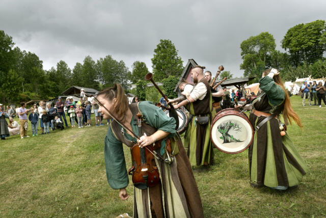 Över 5 500 besökare såg vikingar i Saltvik
