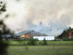 Stor brand på Mickels gård