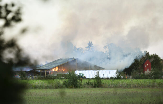 Stor brand på Mickels gård