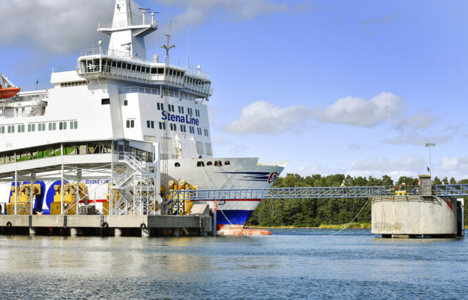 Eckerö Link gjorde provanlöp i Långnäs