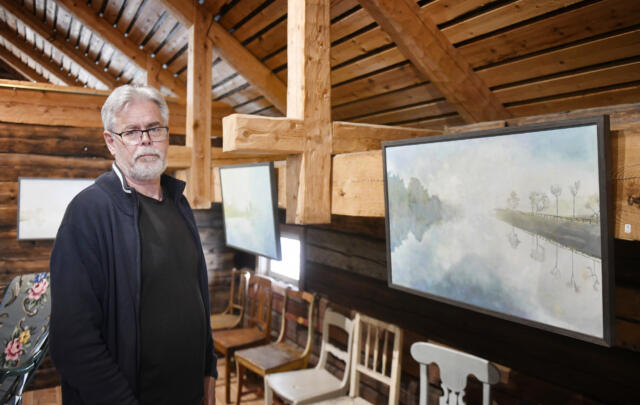 Hans är en av 36 ateljéer som håller öppet under årets Konstrunda