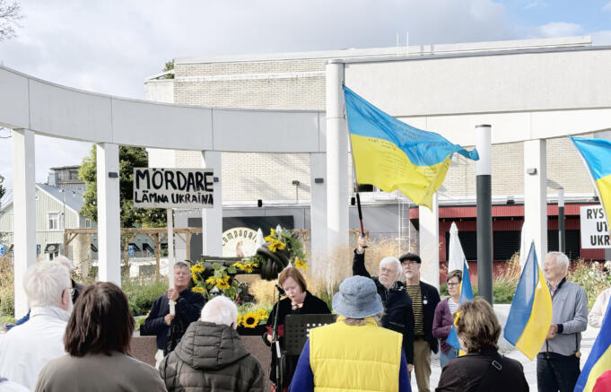 Ukrainas självständighet hedrades