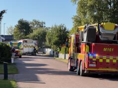 Egnahemshus började brinna i Mariehamn – orsaken ännu okänd