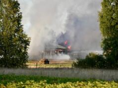 Stor brand på Mickels gård