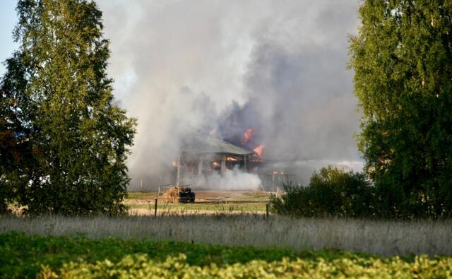 Stor brand på Mickels gård