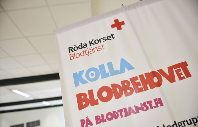 Röda korset ordnar blodgivningstillfällen