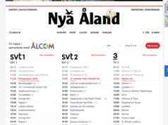 Digital tv-tablå täcker nio dagar och flera kanaler