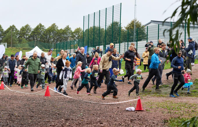 Över 200 ivriga barn i Äventyrsloppet 2026