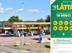 Vinstlott på över 57 000 såldes på St1: ”Hoppas vinnaren kommer in och bjuder på tårta” Kollage – Vinstlott på 57 000 såldes på St1: ”Hoppas vinnaren kommer in och bjuder på tårta”