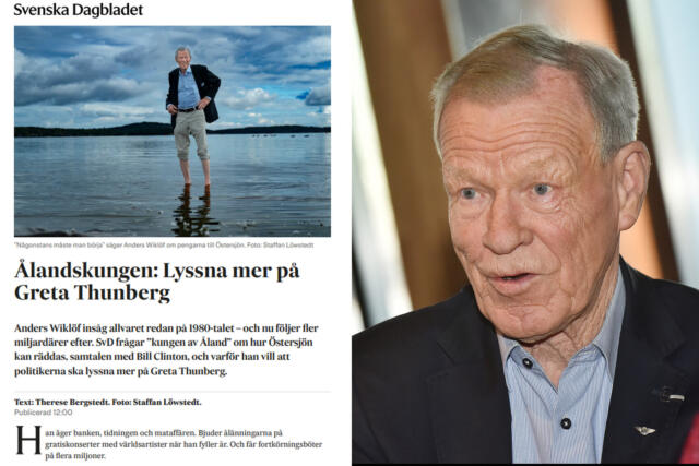 Wiklöf till SvD: ”Fler borde lyssna på Greta Thunberg” Kollage – Wiklöf till SvD: ”Fler borde lyssna på Greta Thunberg”