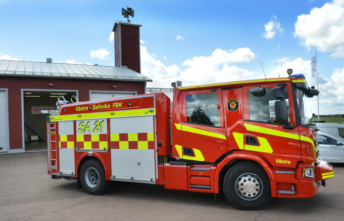 Brand i pannrum i Saltvik