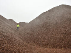 26 000 ton grus har krossats för Biltema