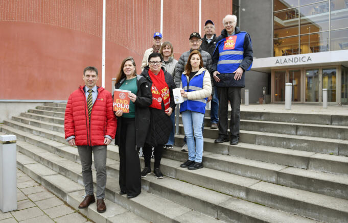 Alandicas väggar sätter Åland på kartan under World Polio Day