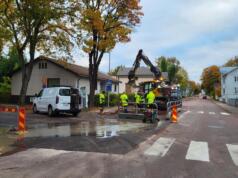 Södragatan grävs upp igen på grund av vattenläcka