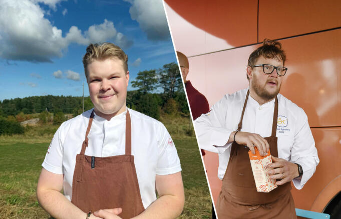 Kollage – Far och son Björklund gästar Nyhetsmorgon – ”Vi ska prata om mat, livet och lite annat smått och gott”